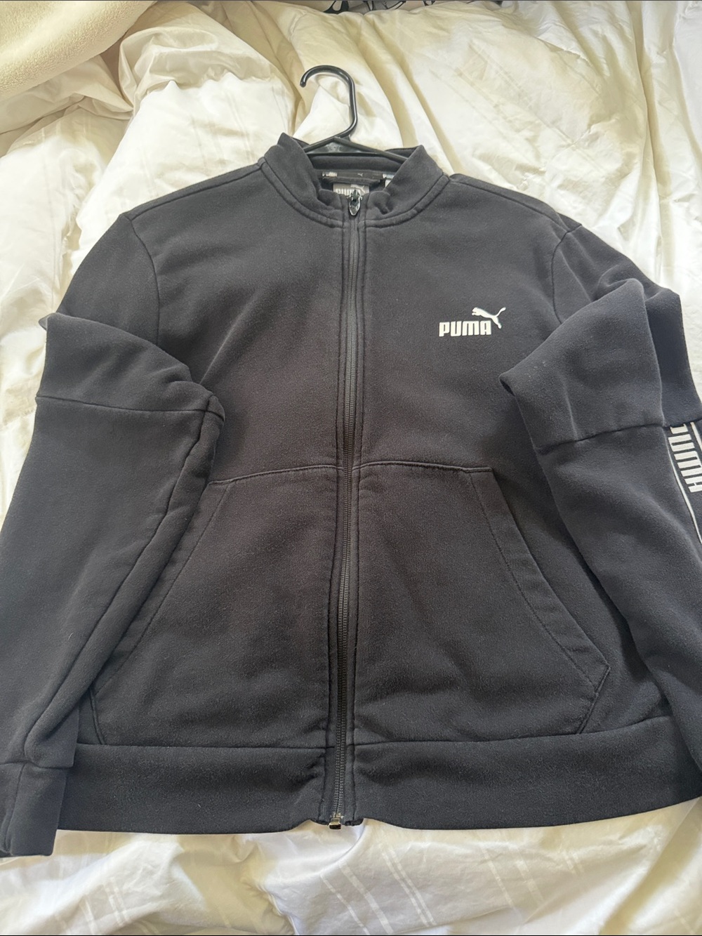 Puma women’s  Black Full-Zip Performance Jacket with Logo